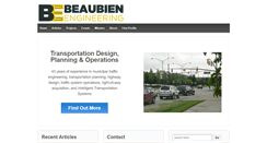 Desktop Screenshot of beaubienengineering.com